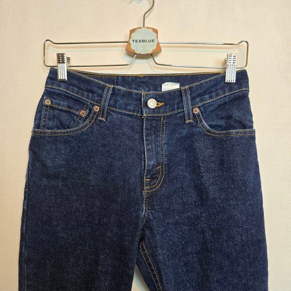 Levi's Vintage Y2K 2000 Women's 517 Boot Cut Flare Dark Blue Jean 3 JR M - Picture 6 of 13